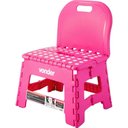 Ver imagem 4 de Banqueta Plástica Dobrável 220mm Rosa C/encosto