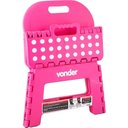 Ver imagem 3 de Banqueta Plástica Dobrável 220mm Rosa C/encosto