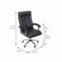 Ver imagem 6 de Kit 10 Cadeiras Escritório Presidente Ergonômica NR17 e Molas Office Oslo