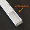 Perfil Alumínio Sobrepor P/ 2 Leds 200cm 200cm - 4