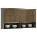 Ver imagem 1 de Armário Aéreo P/ Cozinha Connect 1 Prta C/vidro 120cm Duna - Henn