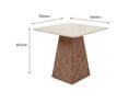 Ver imagem 2 de MESA LUANDA 0,90 X 0,90 - Amêndoa