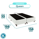 Ver imagem 4 de Cama Box Queen Branco Nature 158x198
