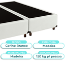 Ver imagem 2 de Cama Box Queen Branco Nature 158x198