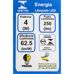 Kit 3x Lâmpada Led Mini Dicroica Bella Lp173c Dimerizável 4w St825 - 4