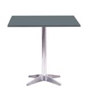Ver imagem 1 de Mesa Delta em Alumínio 75 Cm (alt) Base em X Tampo Mdp Quadrado 80 Cm (larg) X 2,50 Cm (alt)