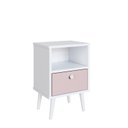Ver imagem 2 de Mesa de Cabeceira Infantil 1 Gaveta Quarto Branco