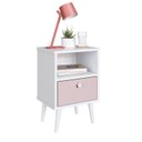 Ver imagem 4 de Mesa de Cabeceira Infantil 1 Gaveta Quarto Branco