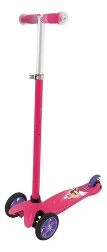 Patinete Infanto Juvenil Pink Mor Divertido 3 Rodas Rosa