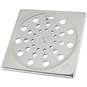 Grelha Ralo Quadrada 150mm Rotativa Inox