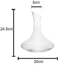 Ver mais imagens de Decanter de Vinho Vidro 1,5l e 4 Taças de Cristal Bohemia Sommelier 580ml para Degustação