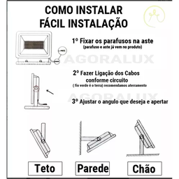 Kit 10 Refletor Led Holofote 600w Ip66 Luz Fria Alta Potência Quintal Jardim Espaços Grandes - 6