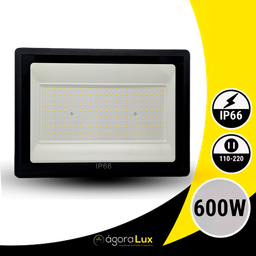 Kit 10 Refletor Led Holofote 600w Ip66 Luz Fria Alta Potência Quintal Jardim Espaços Grandes - 2