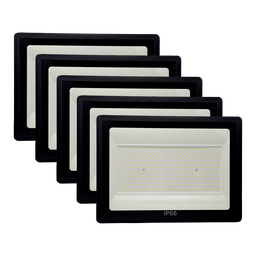 Kit 10 Refletor Led Holofote 600w Ip66 Luz Fria Alta Potência Quintal Jardim Espaços Grandes - 1