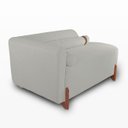 Ver imagem 5 de Divã Orgânico Chaise Curvo 2 Lugares Forma Orgânica Linho Trento