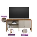 Ver imagem 5 de Rack Gold para Tv até 50 Polegadas Nature Off White Linea Brasil