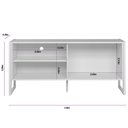 Ver mais imagens de Rack Gold para Tv até 50 Polegadas Nature Off White Linea Brasil