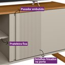 Ver imagem 7 de Rack Gold para Tv até 50 Polegadas Nature Off White Linea Brasil