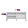 Rack Gold para Tv até 50 Polegadas Nature Off White Linea Brasil - 9