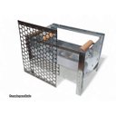 Ver imagem 6 de Mini Churrasqueira Portátil Inox Reforçada Plus Grelha 33x26