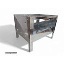 Ver imagem 4 de Mini Churrasqueira Portátil Inox Reforçada Plus Grelha 33x26