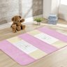 Kit Tapete 120cm x 74cm Infantil Ursinha Bebê Antiderrapante para Quarto Sala Menino Menina Rosa - 2
