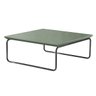 Mesa de Centro Astral 70x70 Cm Base Aço Tubo Grafite - Bordinhon: Verde Lazza - 1