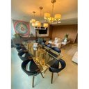 Ver imagem 4 de Kit com 2 Cadeiras Nicole Giratória para Sala de Jantar Preto