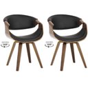 Ver imagem 1 de Kit com 2 Cadeiras Nicole Giratória para Sala de Jantar Preto