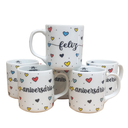 Ver mais imagens de Kit Jogo 6 Canecas 300ml Feliz Aniversário - Porcelana