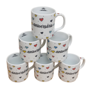 Ver imagem 2 de Kit Jogo 6 Canecas 300ml Feliz Aniversário - Porcelana