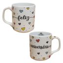 Ver imagem 3 de Kit Jogo 6 Canecas 300ml Feliz Aniversário - Porcelana