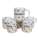 Ver imagem 5 de Kit Jogo 6 Canecas 300ml Feliz Aniversário - Porcelana