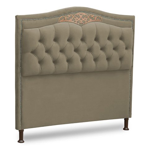 Cabeceira Estofada Cama Box Casal Queen Size Belize 160cm Corano Areia - Abmaza