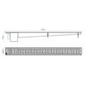 Ralo Linear Modulável Sifonado 70x6,8cm Dn40 - Herc - 5