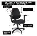 Ver imagem 3 de Cadeira Giratória Presidente Multiregulável