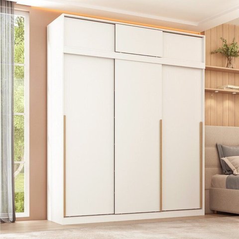 Guarda-roupa Modular 2 Peças 6 Portas de Correr Jade CabeCasa MadeiraOriginals