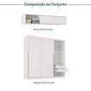Ver imagem 4 de Guarda-Roupa Planejado 2 Peças 6 Portas de Correr Jade CabeCasa MadeiraOriginals Branco/Fosco