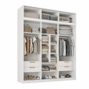 Ver imagem 5 de Guarda-Roupa Planejado 2 Peças 6 Portas de Correr Jade CabeCasa MadeiraOriginals Branco/Fosco