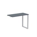 Ver imagem 1 de Mesa Complemento MCP90/45P25TUB 90cm Industrial Grafito e Cinza
