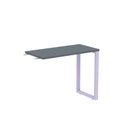 Ver imagem 1 de Mesa Complemento MCP90/45P25TUB 90cm Industrial Grafito e Lilas Cinza