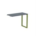 Ver imagem 1 de Mesa Complemento MCP90/45P25TUB 90cm Industrial Grafito e Verde Miró Cinza