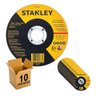Disco de Corte Stanley Metal Inox 115mm X 1,0mm - 10 Unid - 1