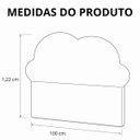 Ver imagem 6 de Cabeceira de Cama Box Estofada 100 Cm Solteiro Decoração Nuvem Boucle