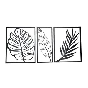 Quadro Natureza Decorativo Folhagem Enfeite Placas Vazado