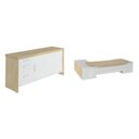 Ver imagem 2 de Kit 2 Peças com Mesa Presidente em Tamburato e Balcão Organizador com Gavetas