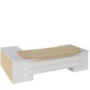 Ver imagem 5 de Kit 2 Peças com Mesa Presidente em Tamburato e Balcão Organizador com Gavetas