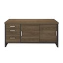 Ver mais imagens de Kit 2 Peças com Mesa Presidente em Tamburato e Balcão Organizador com Gavetas