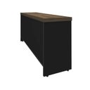 Ver imagem 6 de Conjunto 2 Peças com Mesa Presidente em Tamburato e Balcão Organizador com Gavetas Charuto Preto Artany