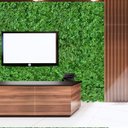 Ver imagem 5 de 10 Placas Trevo Artificial para Decoração Morderna em Casa e Escritório Folhagem e Textura Realista